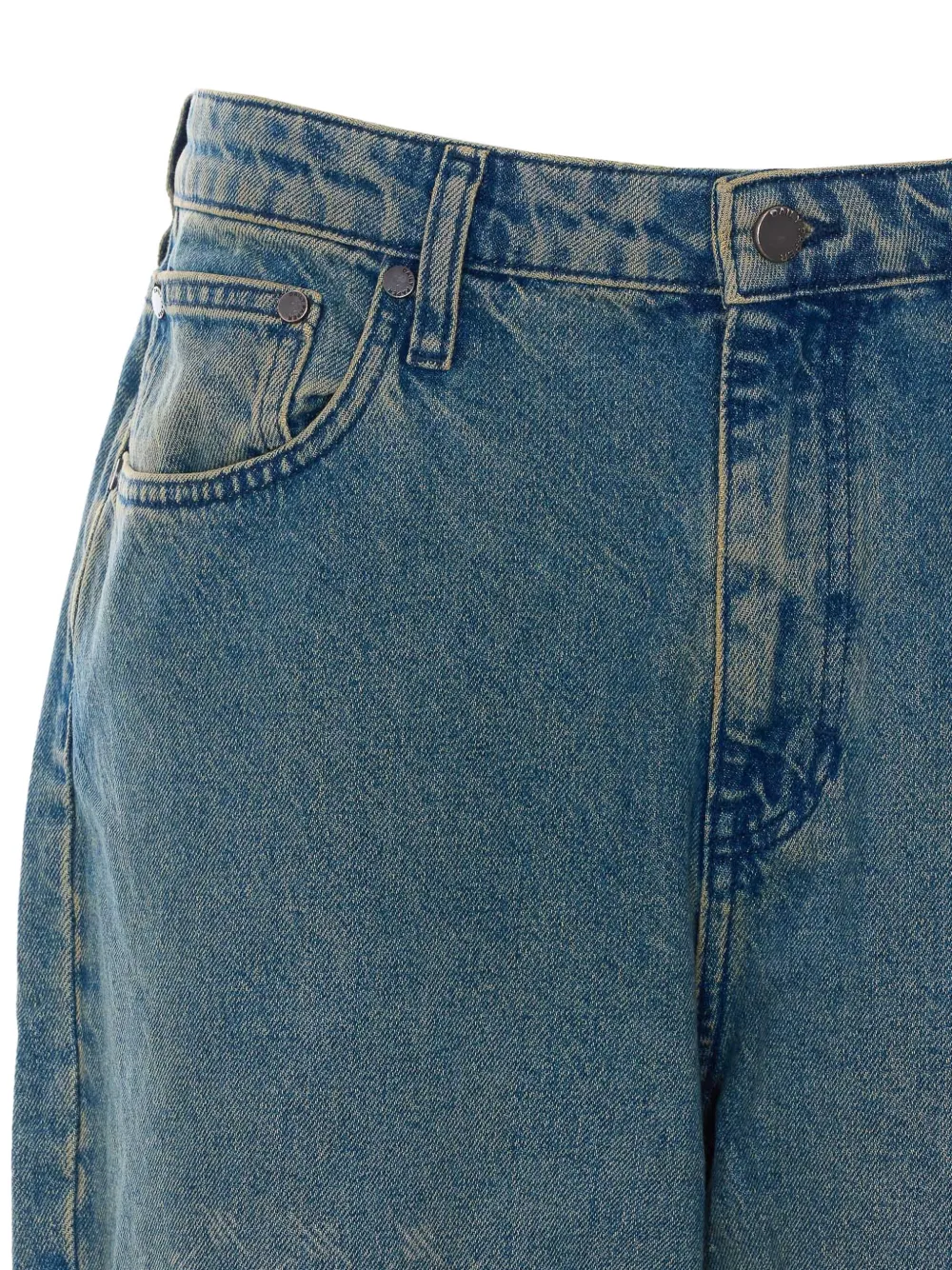Daily Paper Amba jeans met monogram-print Blauw
