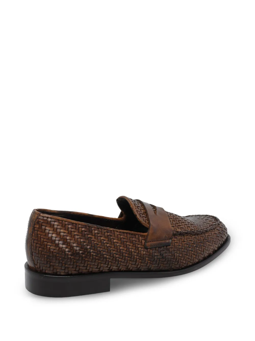 Pawelk's woven leather loafers Bruin