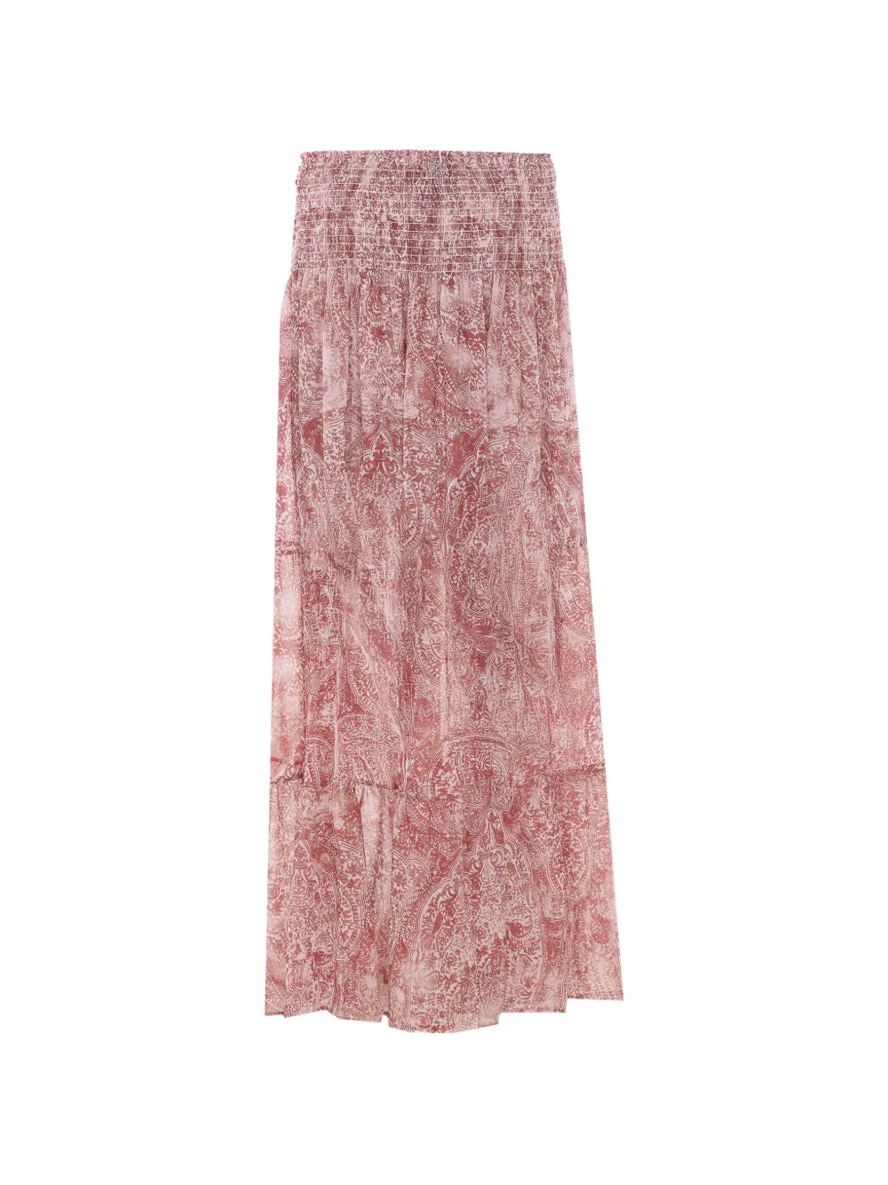 Aniye By paisley-print flounced skirt - Rosso