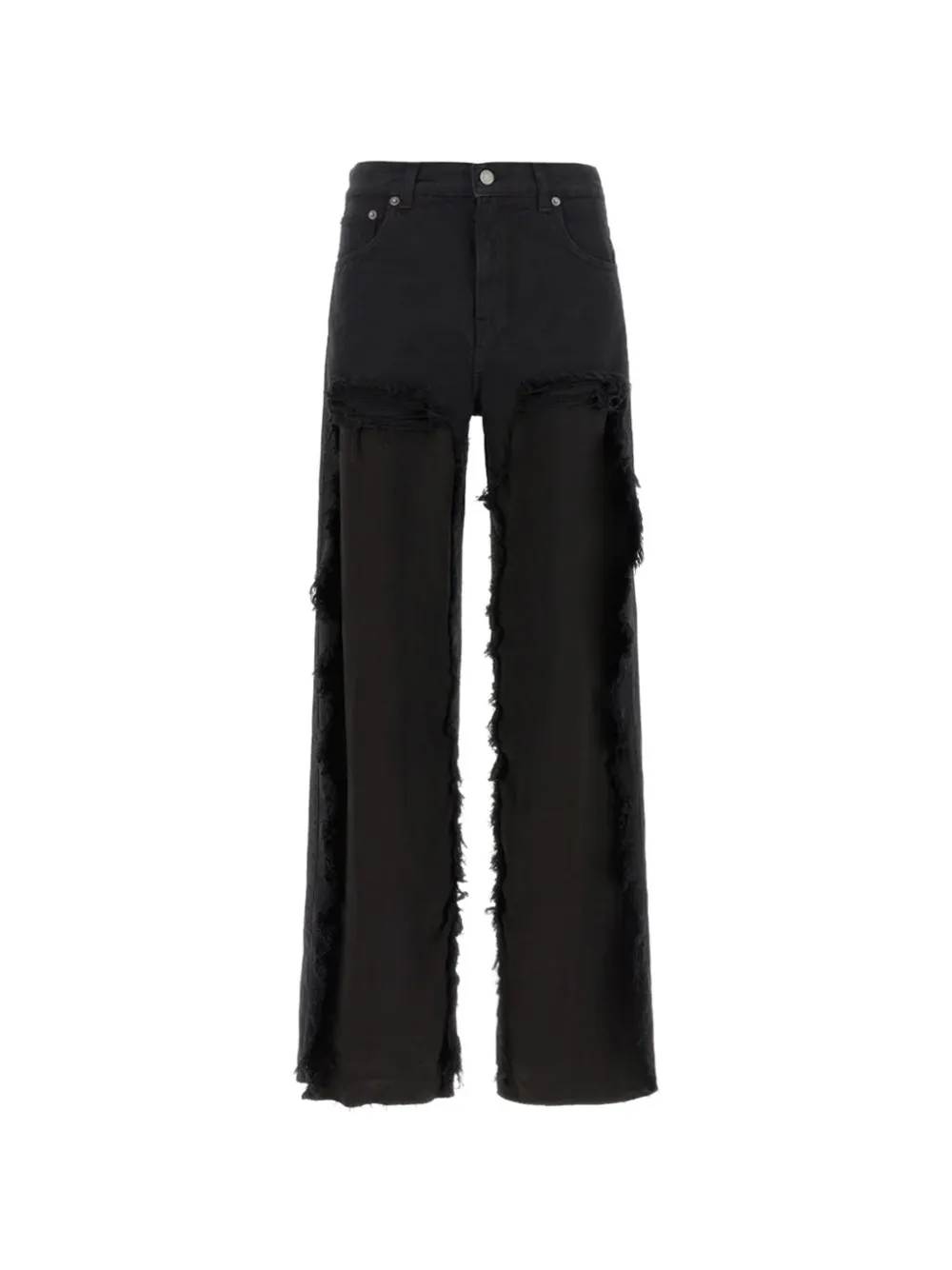 Haikure frayed distressed jeans - Nero
