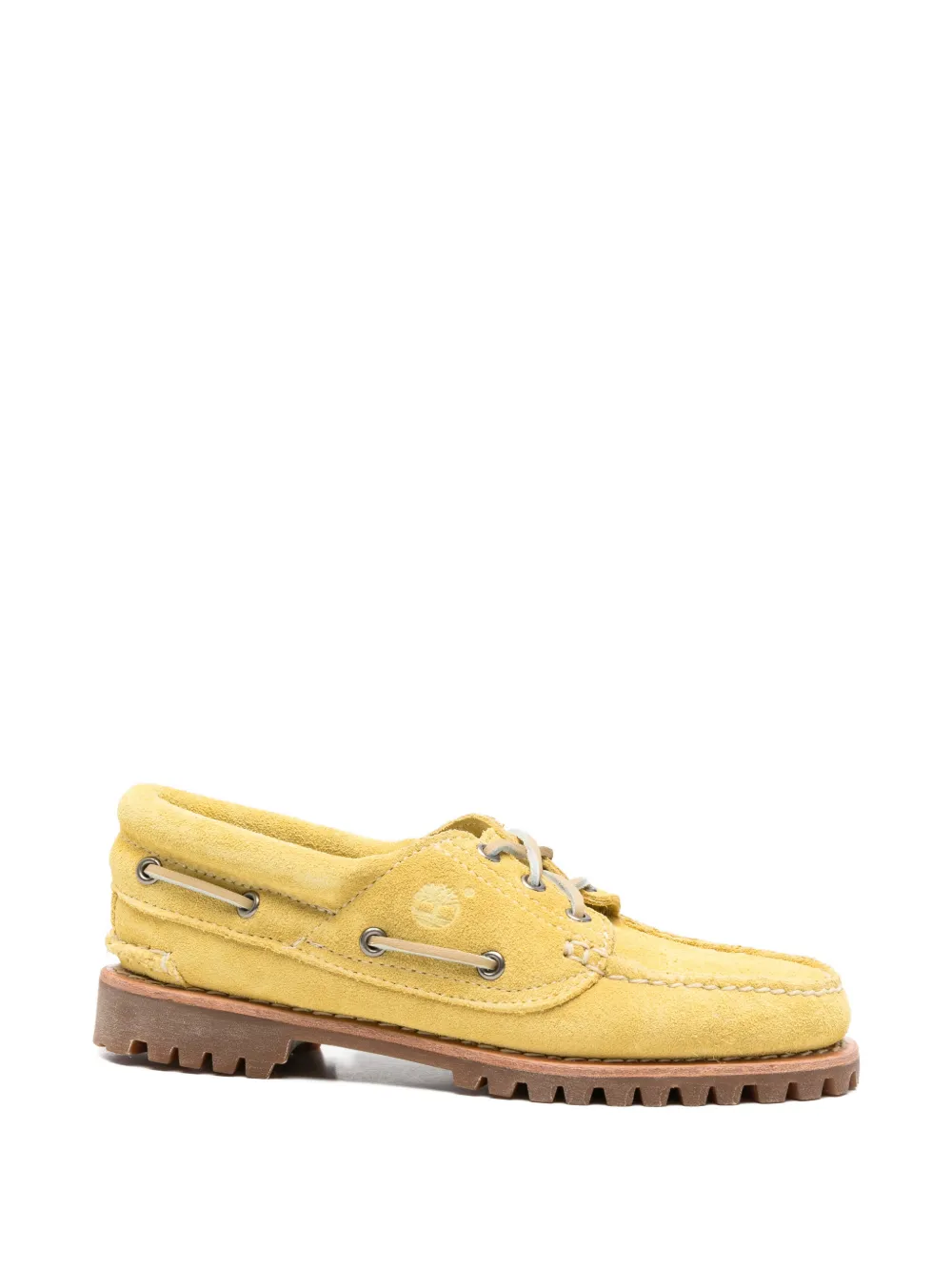 Timberland suede lace-up boat shoes - Gelb
