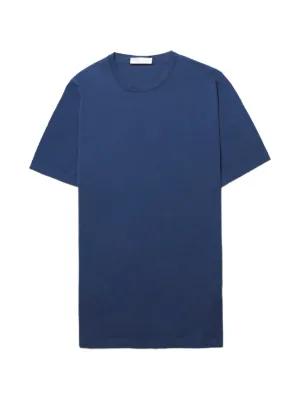 Brunello Cucinelli logo-print T-shirt | Blue | FARFETCH