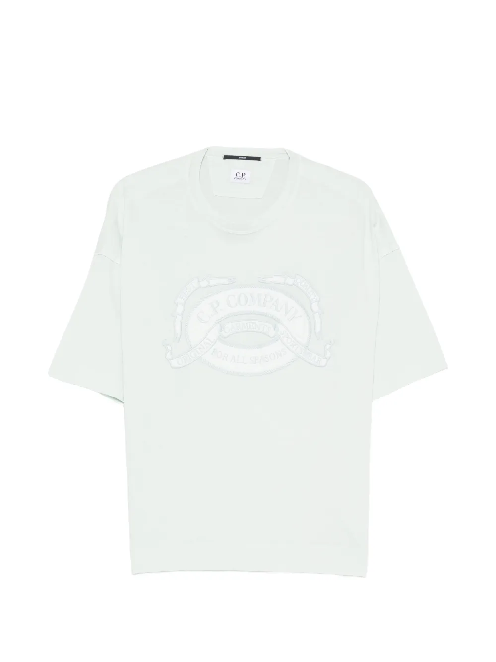 C.P. Company logo-embroidered T-shirt - Blu