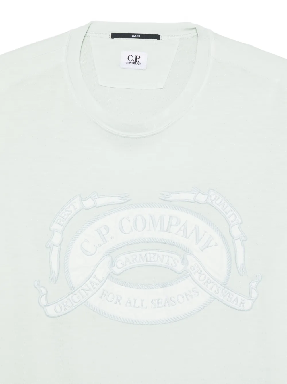 CP컴퍼니 로고 자수 티셔츠 20CMTS220A005697O