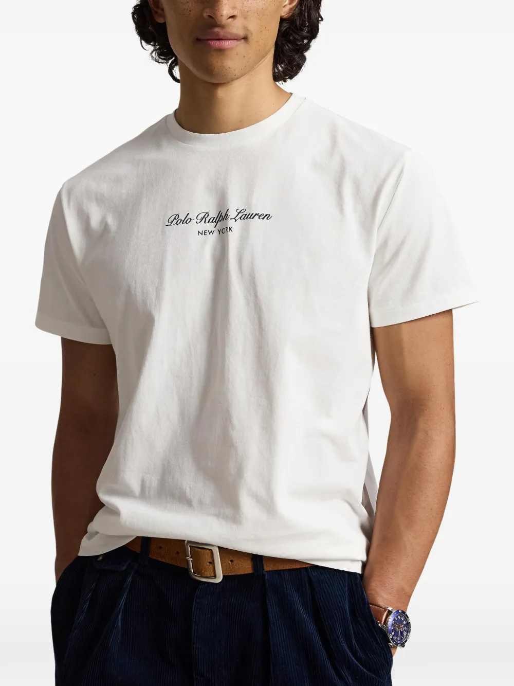 Polo Ralph Lauren Katoenen T-shirt met logoprint Wit