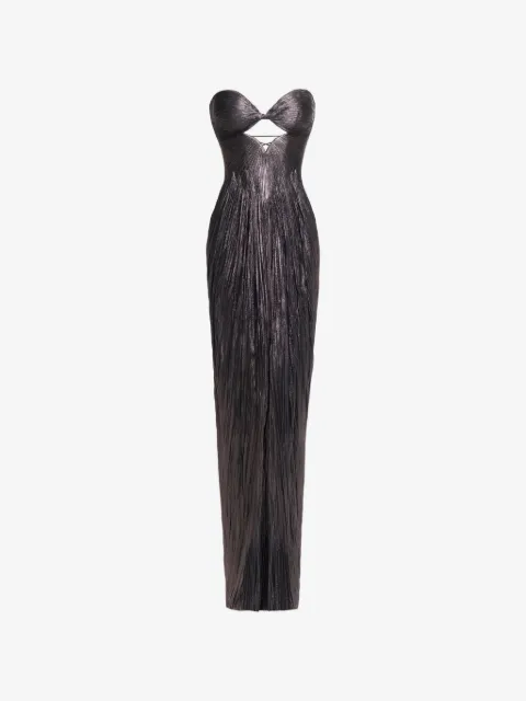 Maria Lucia Hohan Stephanie cut-out pleated maxi dress