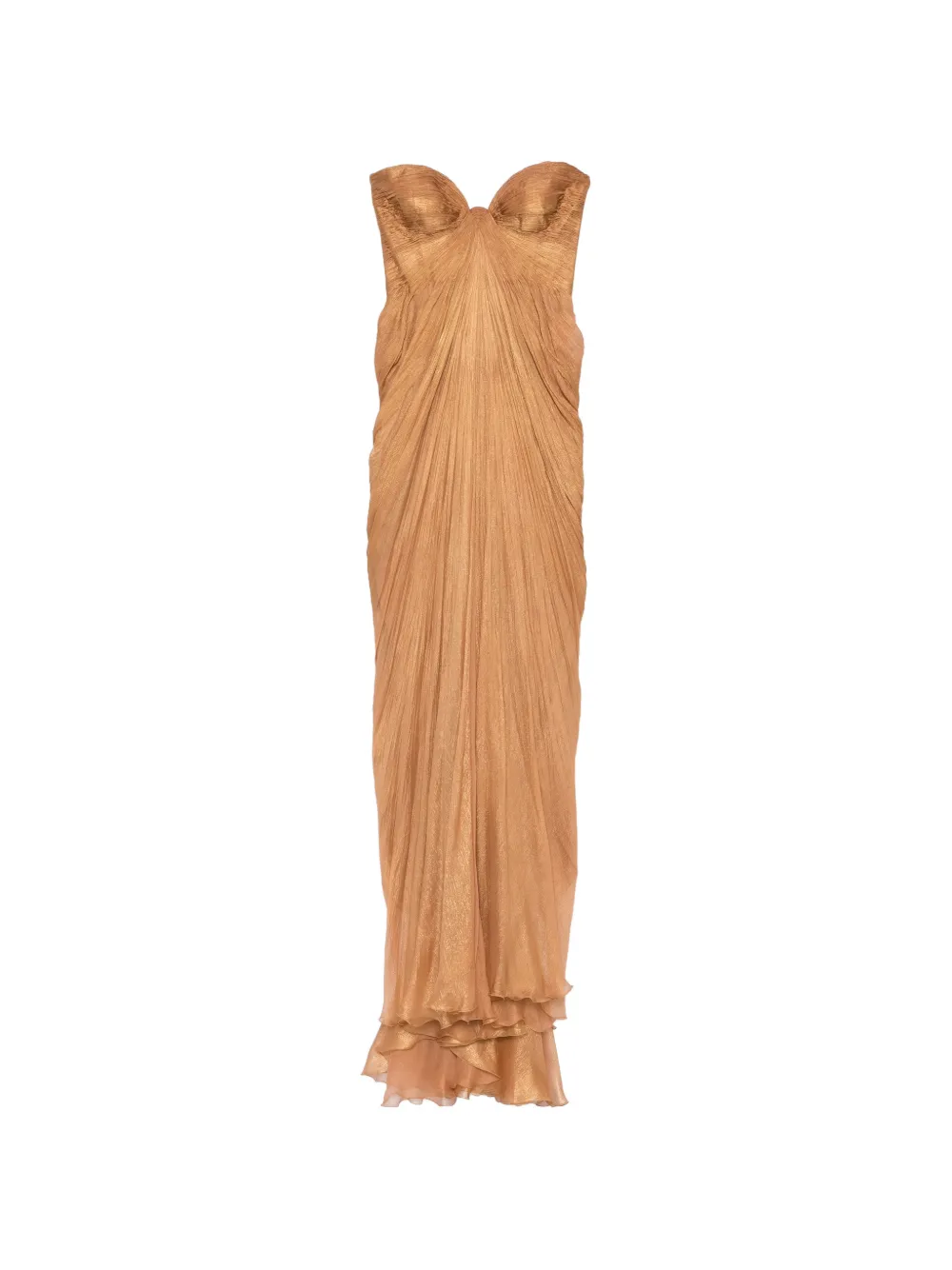 Maria Lucia Hohan Salima pleated maxi dress - Gold