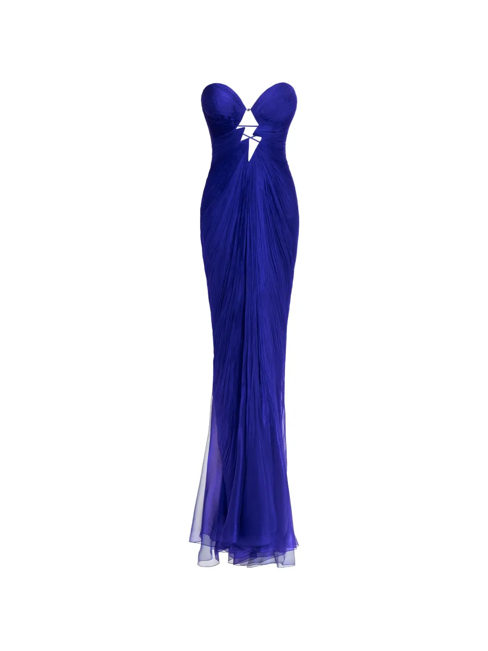Maria Lucia Hohan Verity cut-out pleated maxi dress - Blu