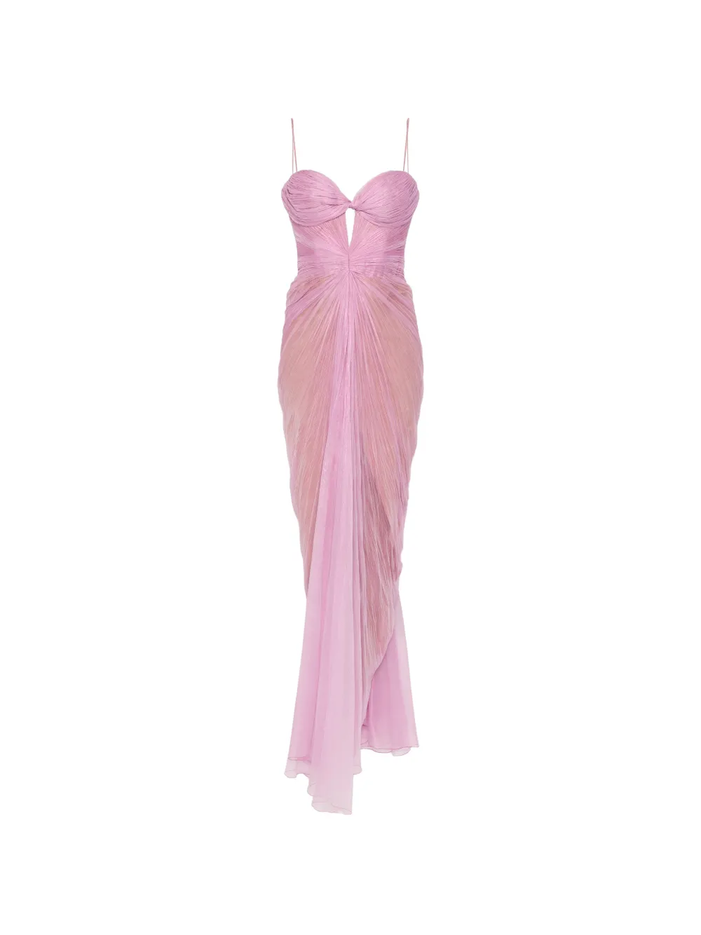 Maria Lucia Hohan Tomina ruched lace-up maxi dress - Rosa