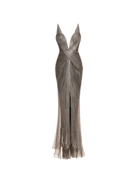 Maria Lucia Hohan vestido largo Corinna con pliegues