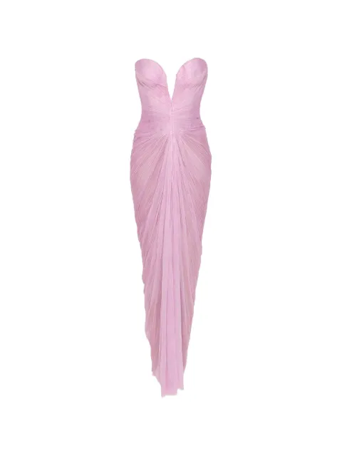 Maria Lucia Hohan Alessandra pleated corset-style maxi dress