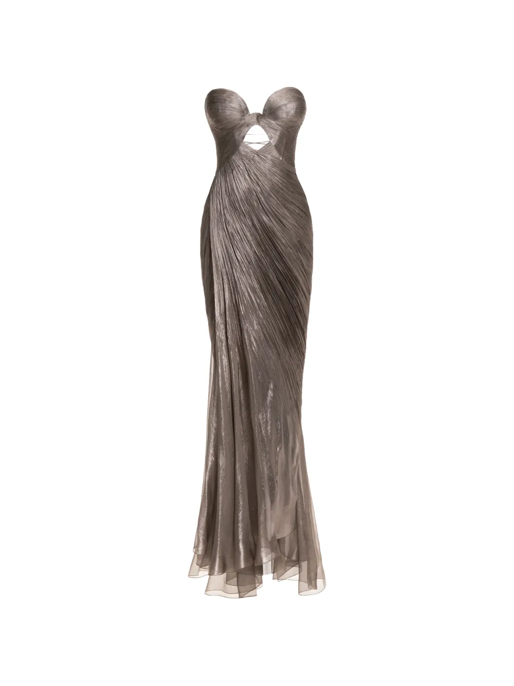 Maria Lucia Hohan Zephyra side-slit maxi dress - Grau
