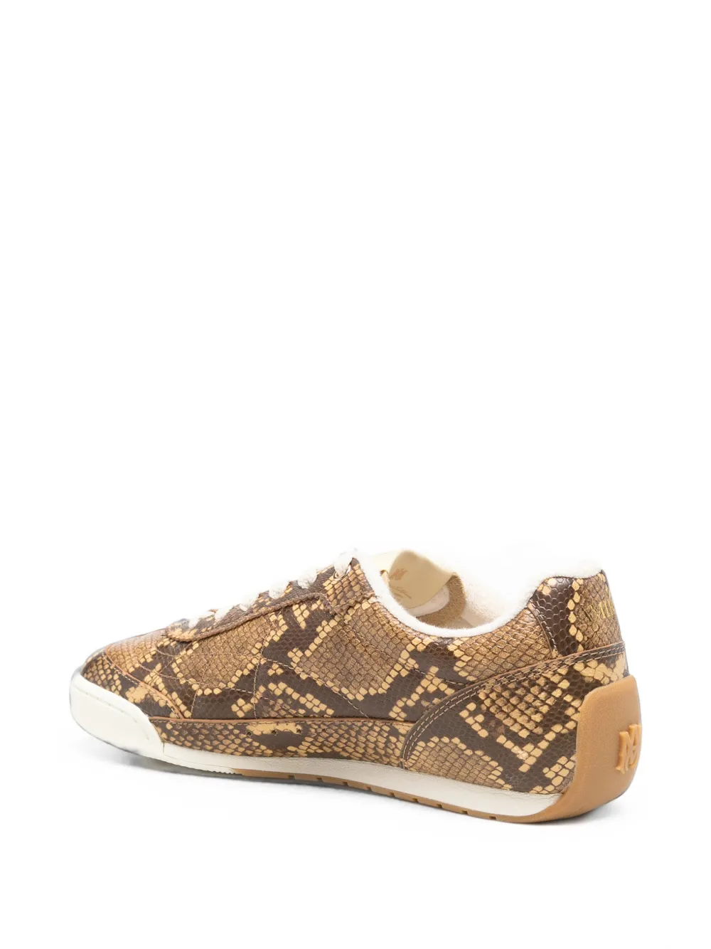 AMIRI Coastline sneakers met python-effect Bruin