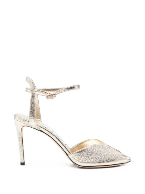 Jimmy Choo Sacora 85 metallic sandals