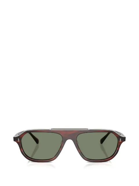Oliver Peoples Estin tortoiseshell-effect pilot-frame sunglasses