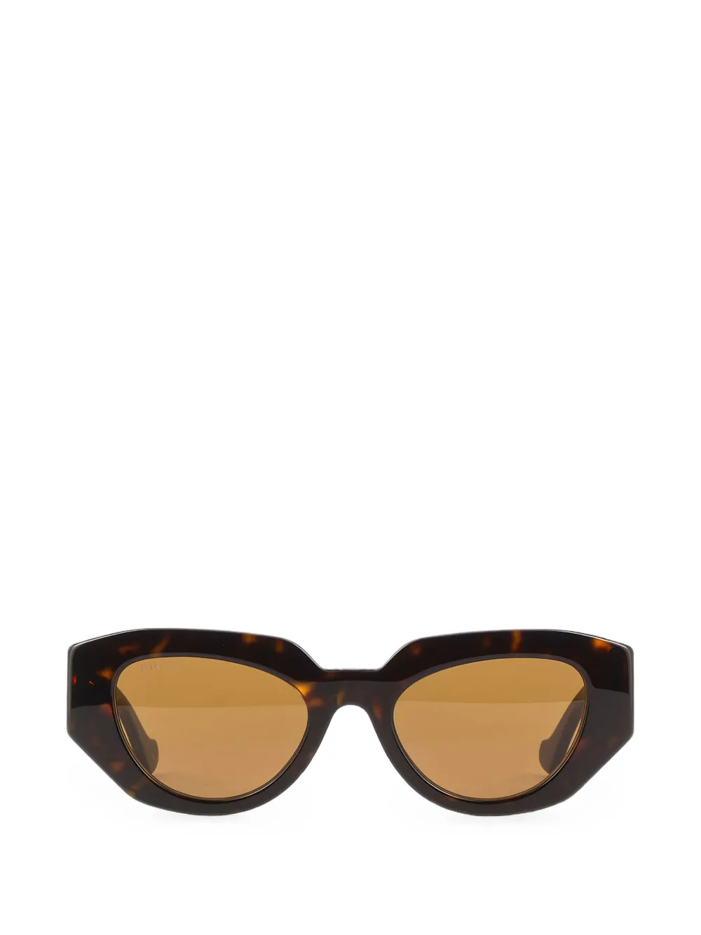 Gucci geometric-frame sunglasses - Braun