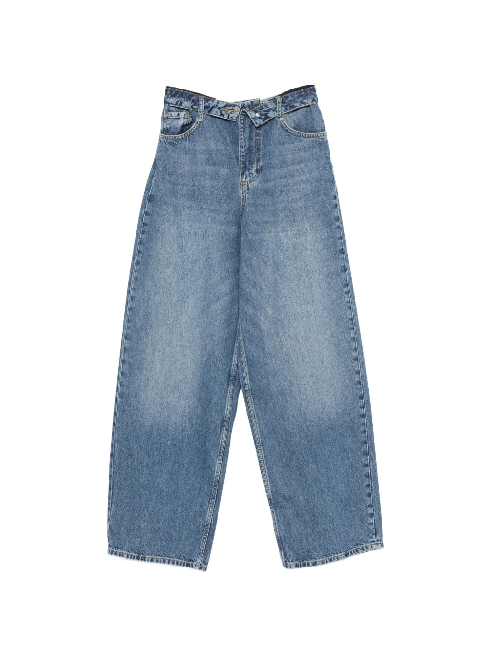LIU JO button baggy jeans - Blu