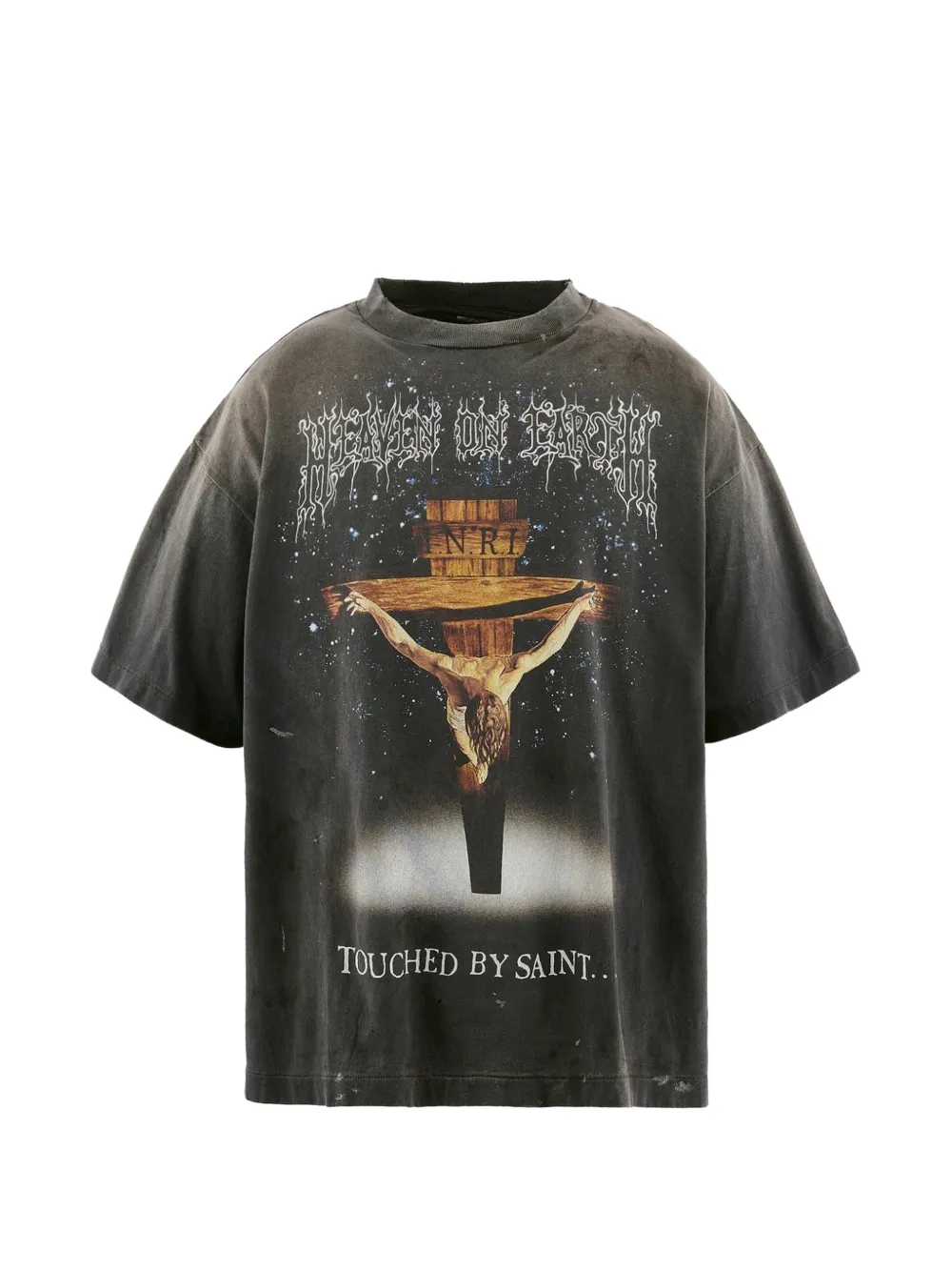 SAINT MXXXXXX graphic-print T-shirt - Grigio