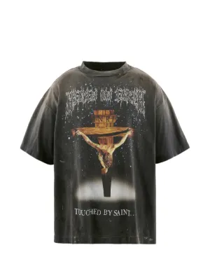 SAINT Mxxxxxx × Jamie Reid Tシャツ XL SAINT MXXXXXX x Jamie Reid graphic-print T-shirt | Neutrals
