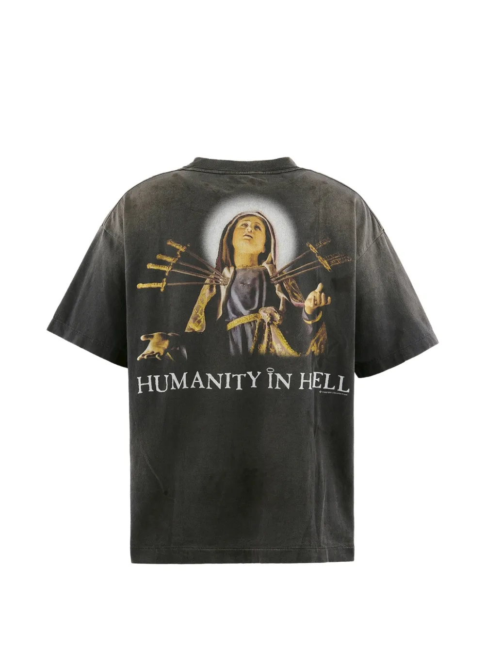 SAINT MXXXXXX T-shirt met grafische print Grijs