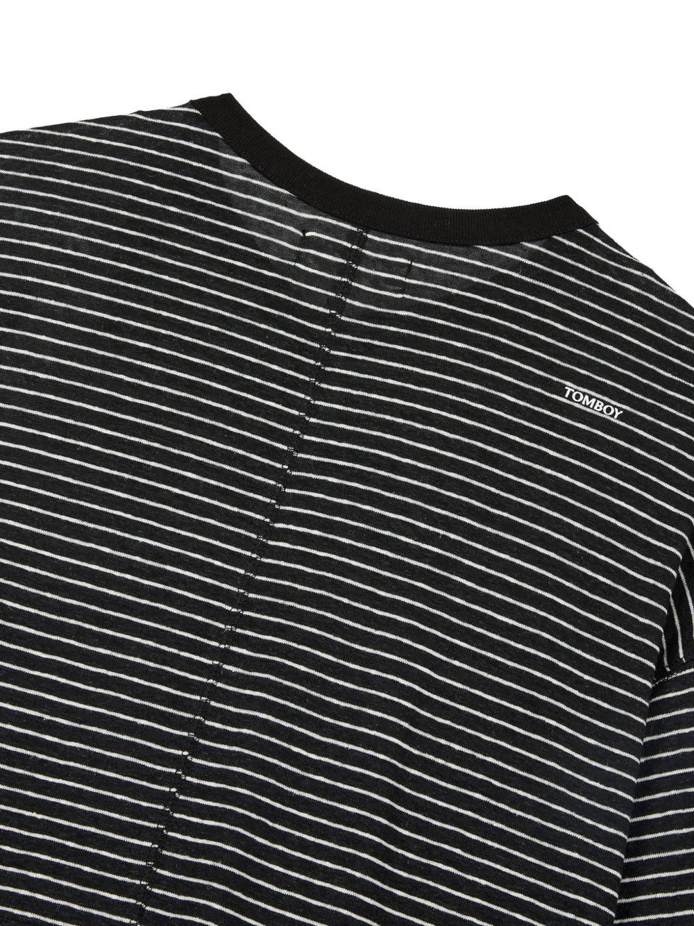TOMBOY Gestreept T-shirt Zwart