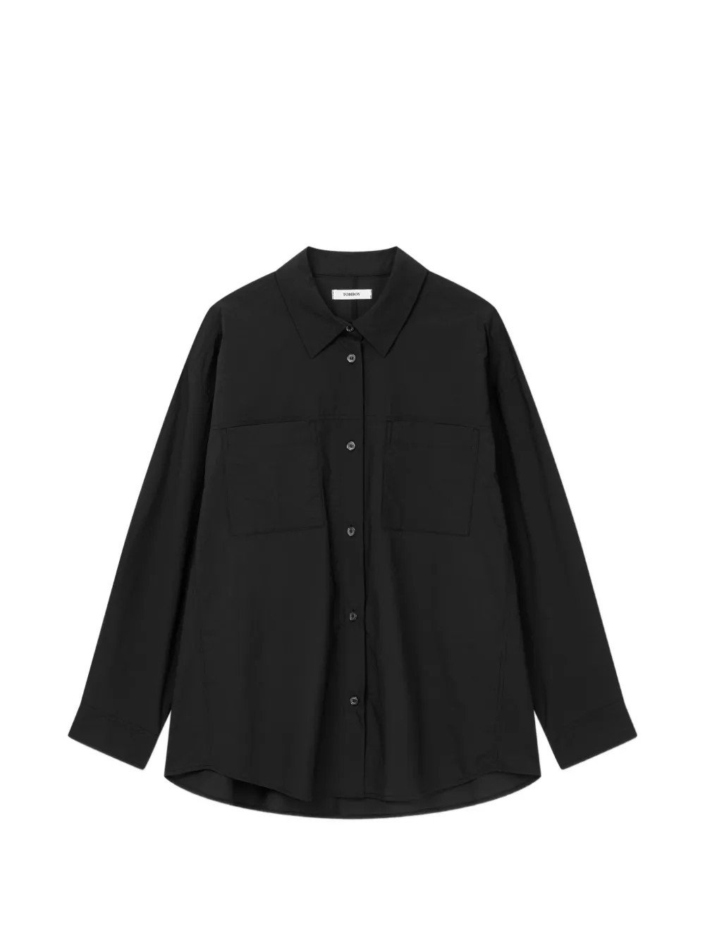 TOMBOY oversized patch-pocket shirt - Nero