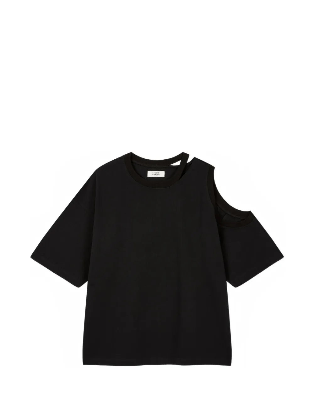 TOMBOY cut-out T-shirt - Nero