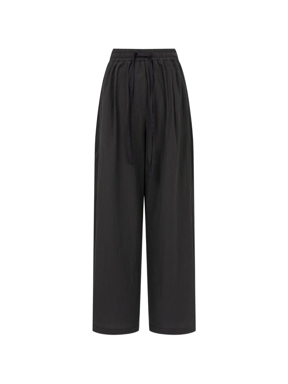 TOMBOY check-pattern drawstring trousers - Marrone