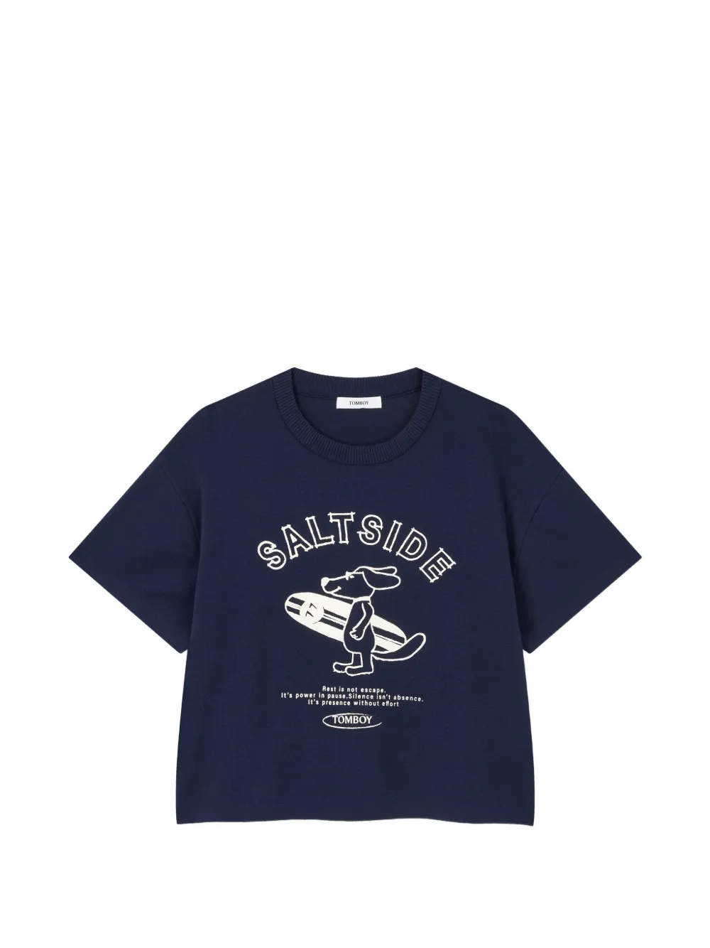 TOMBOY graphic-print T-shirt - Blu