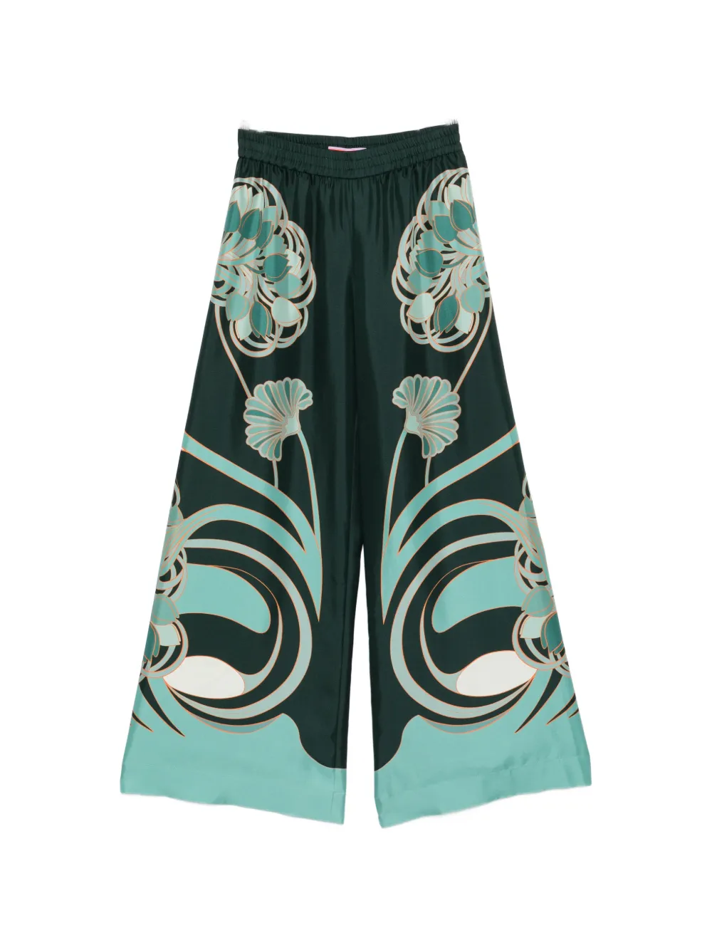 La DoubleJ floral-print trousers - Green