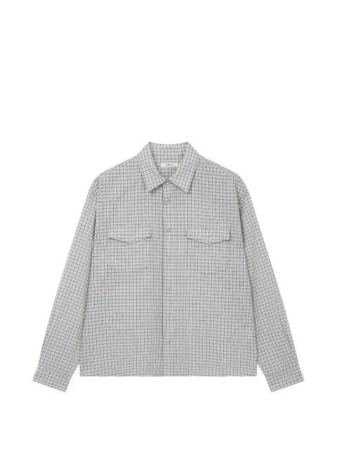 TOMBOY double-pocket checkered shirt