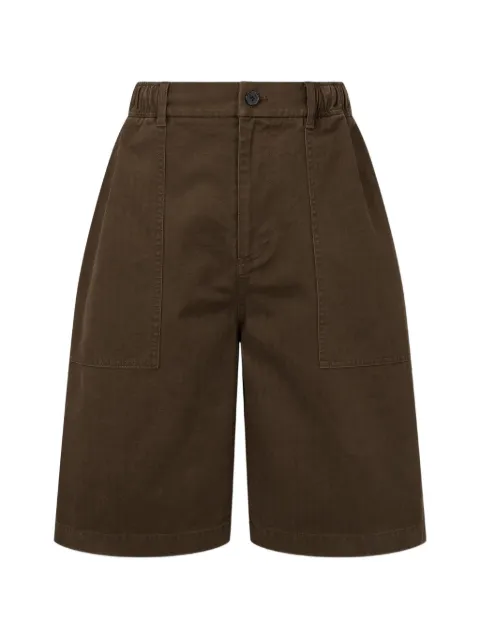 TOMBOY herringbone-texture shorts