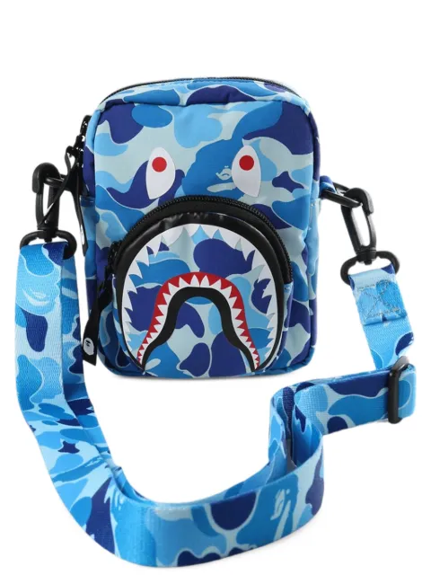 A BATHING APE® Shark camouflage-print shoulder bag