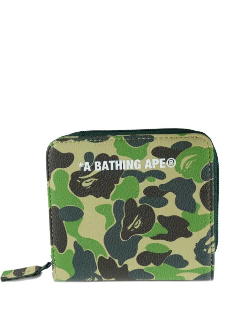 A BATHING APE® mini ABC Camo wallet