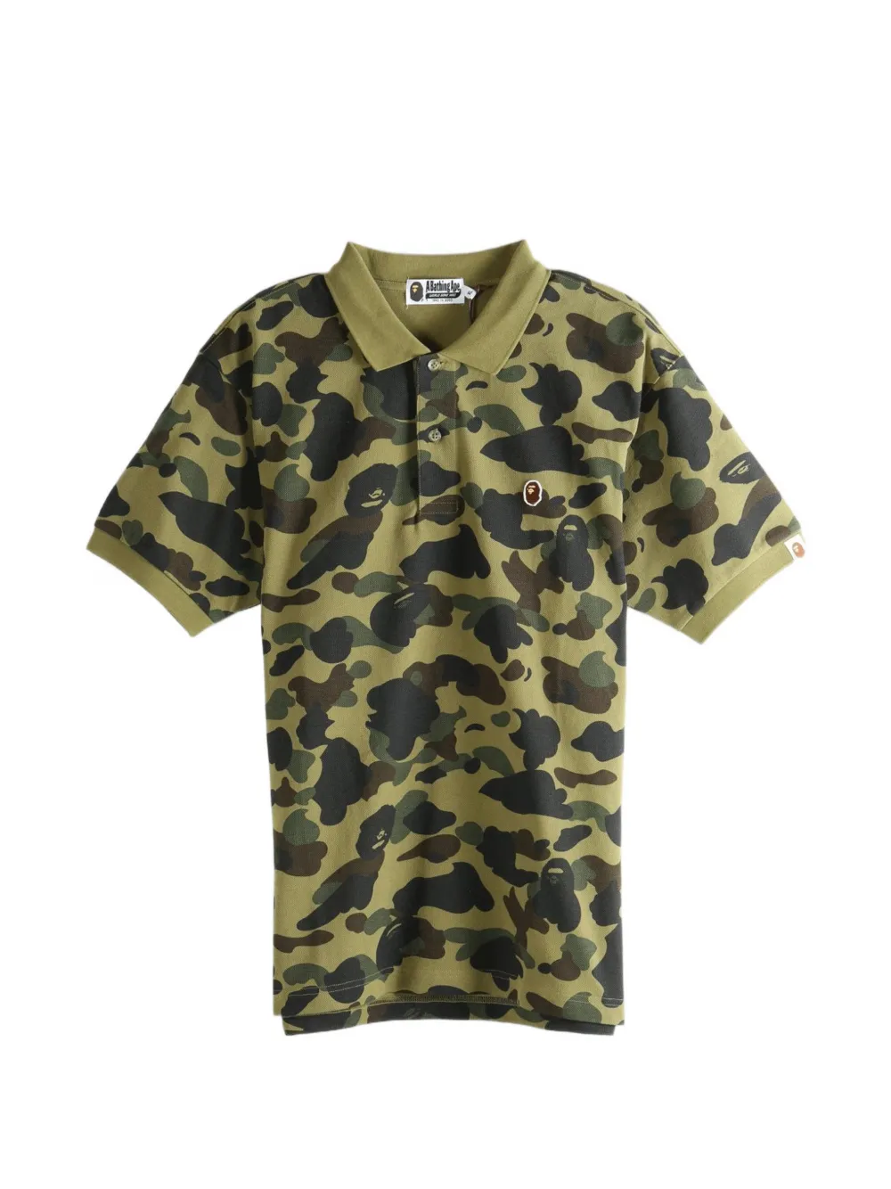 A BATHING APE® 1St camouflage-print polo shirt - Verde