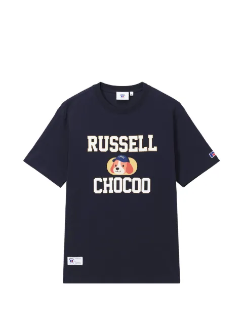 CHOCOOLATE graphic-print logo-patch T-shirt