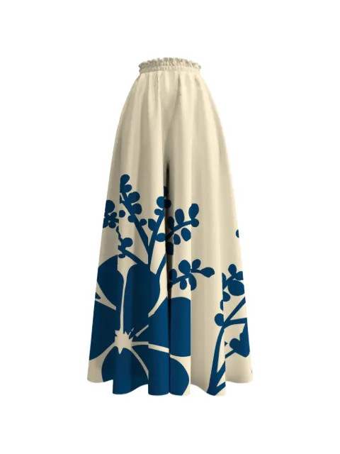 DIARRABLU Jant floral-print ruffled palazzo pants
