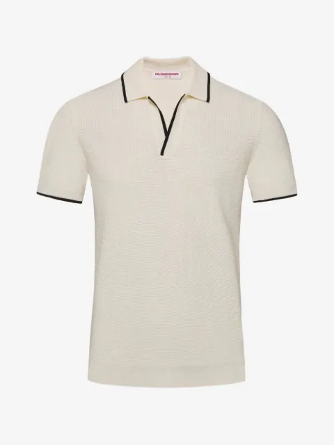 Orlebar Brown camisa con cuello tipo polo