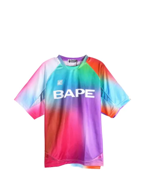 A BATHING APE® gradient-effect logo-print T-shirt