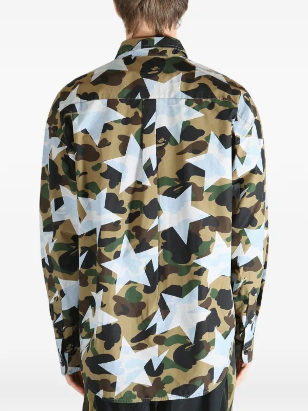 A BATHING APE® Sta カモフラージュ シャツ | ニュートラル | FARFETCH JP