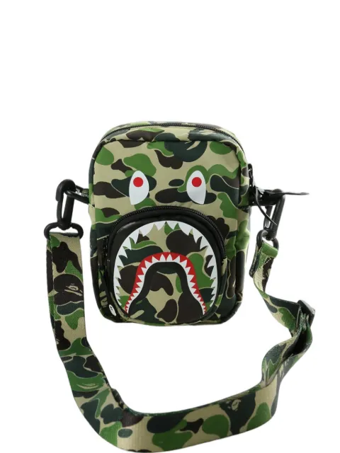 A BATHING APE® Shark camouflage-print shoulder bag