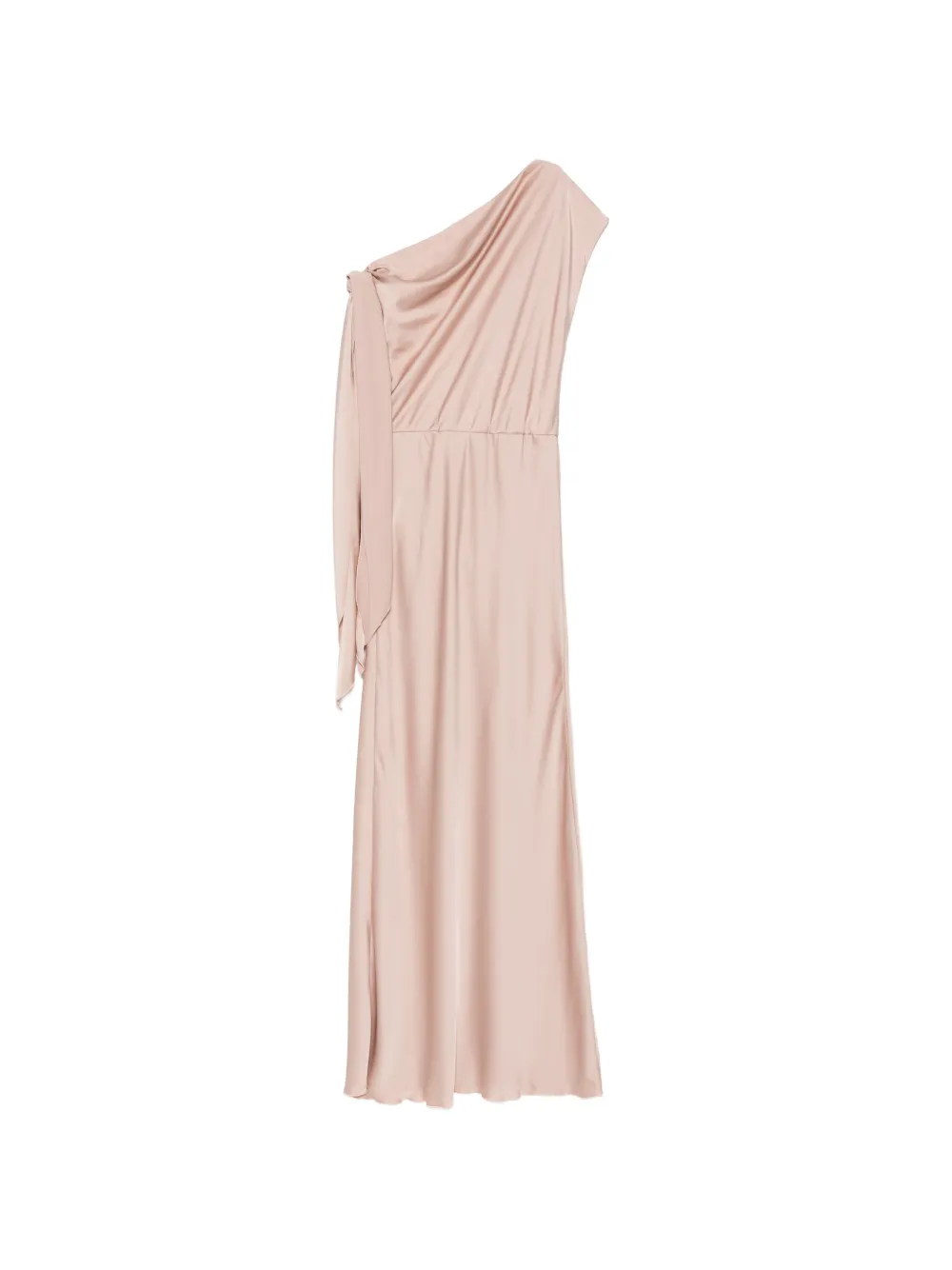 ALESSANDRO LEGORA Asymmetrische maxi-jurk met geknoopt detail Roze