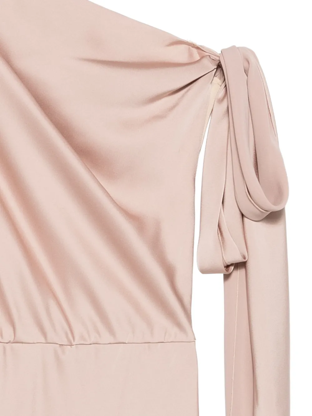 ALESSANDRO LEGORA Asymmetrische maxi-jurk met geknoopt detail Roze