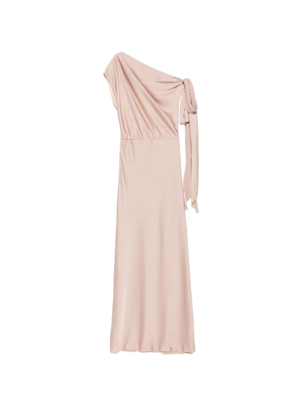 ALESSANDRO LEGORA one-shoulder knotted-detail maxi dress - Rosa