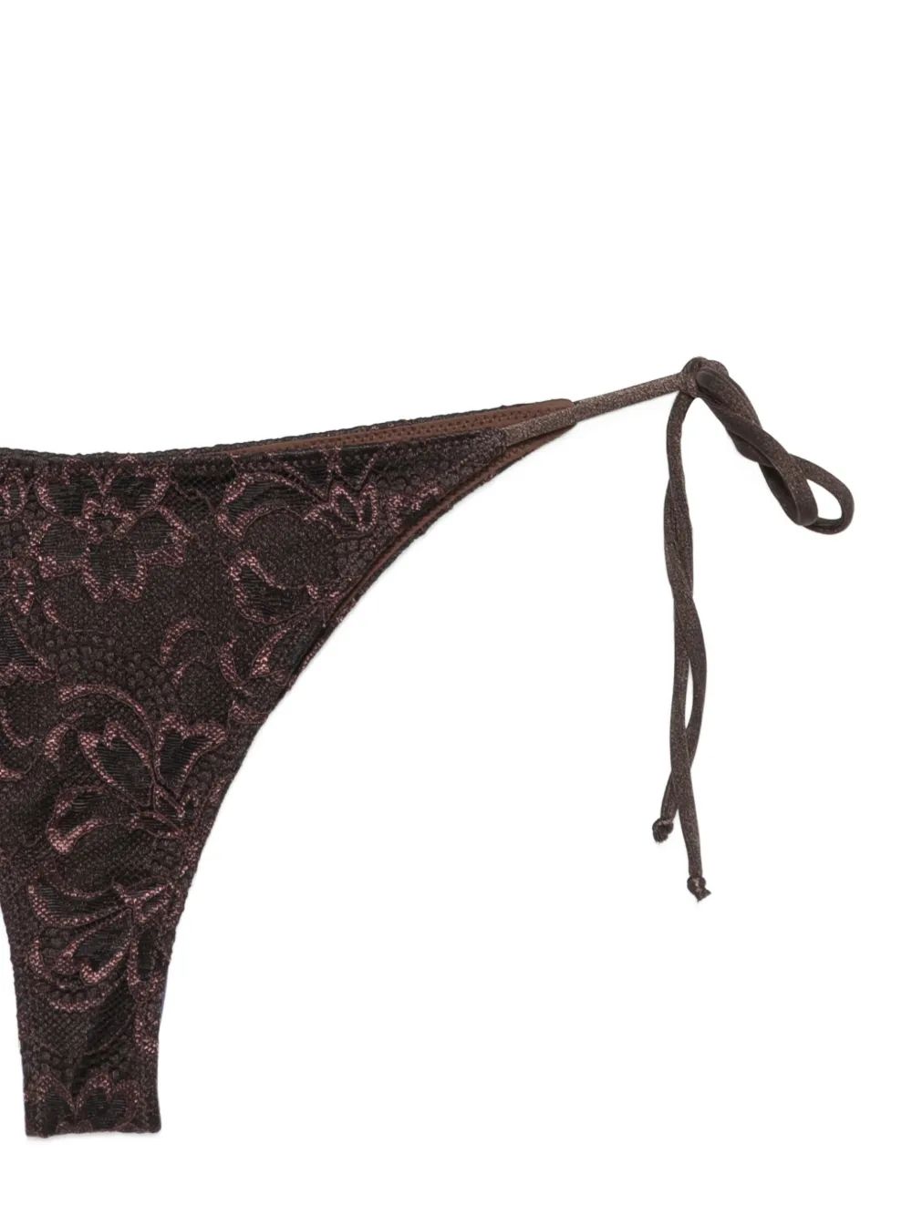 MC2 Saint Barth Paloma bikini met kanten laag Bruin