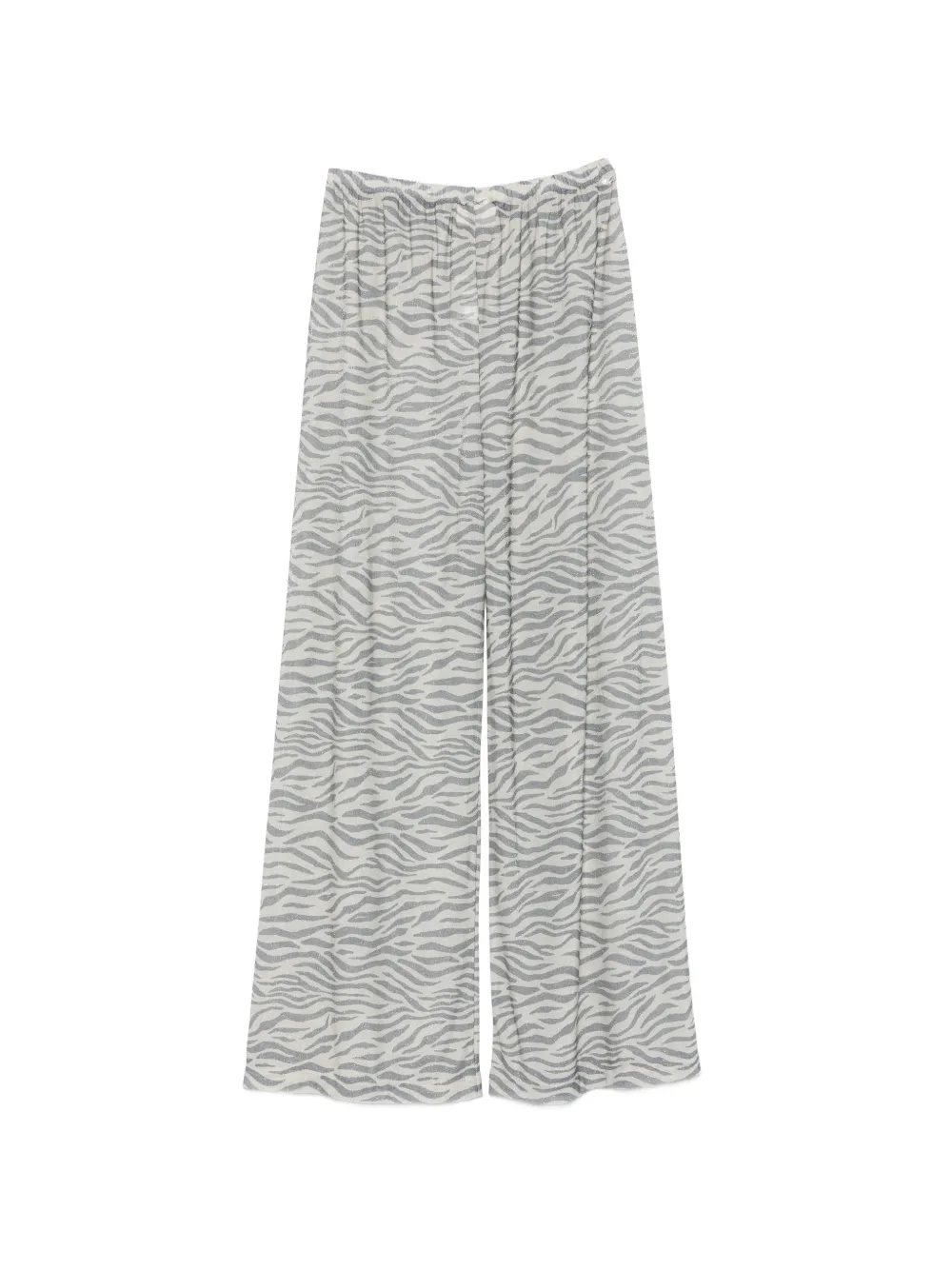 MC2 Saint Barth Kids Broek met zebraprint en glitter Blauw