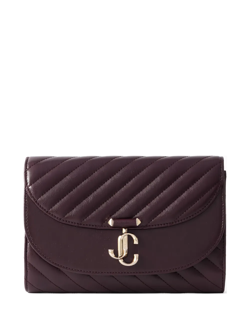 Jimmy Choo quilted leather clutch bag - Viola