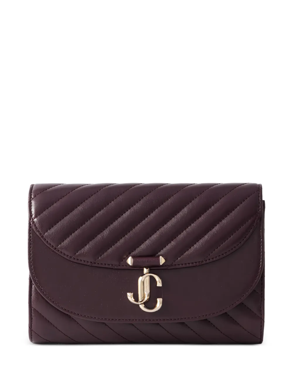 Jimmy Choo quilted leather clutch bag - Viola