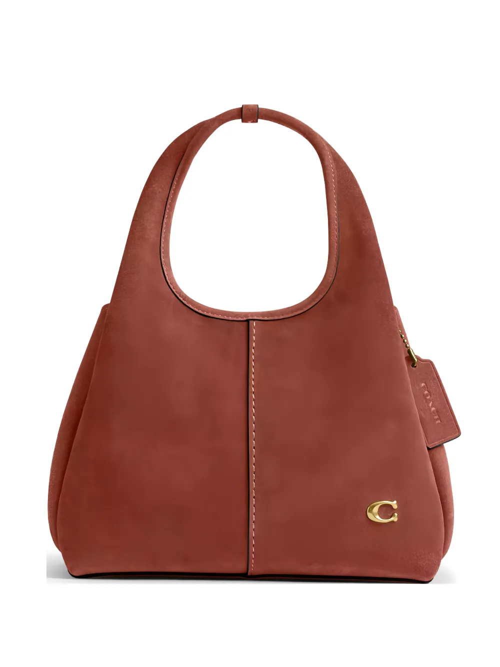Coach Borsa a secchiello Lana in pelle scamosciata - Marrone