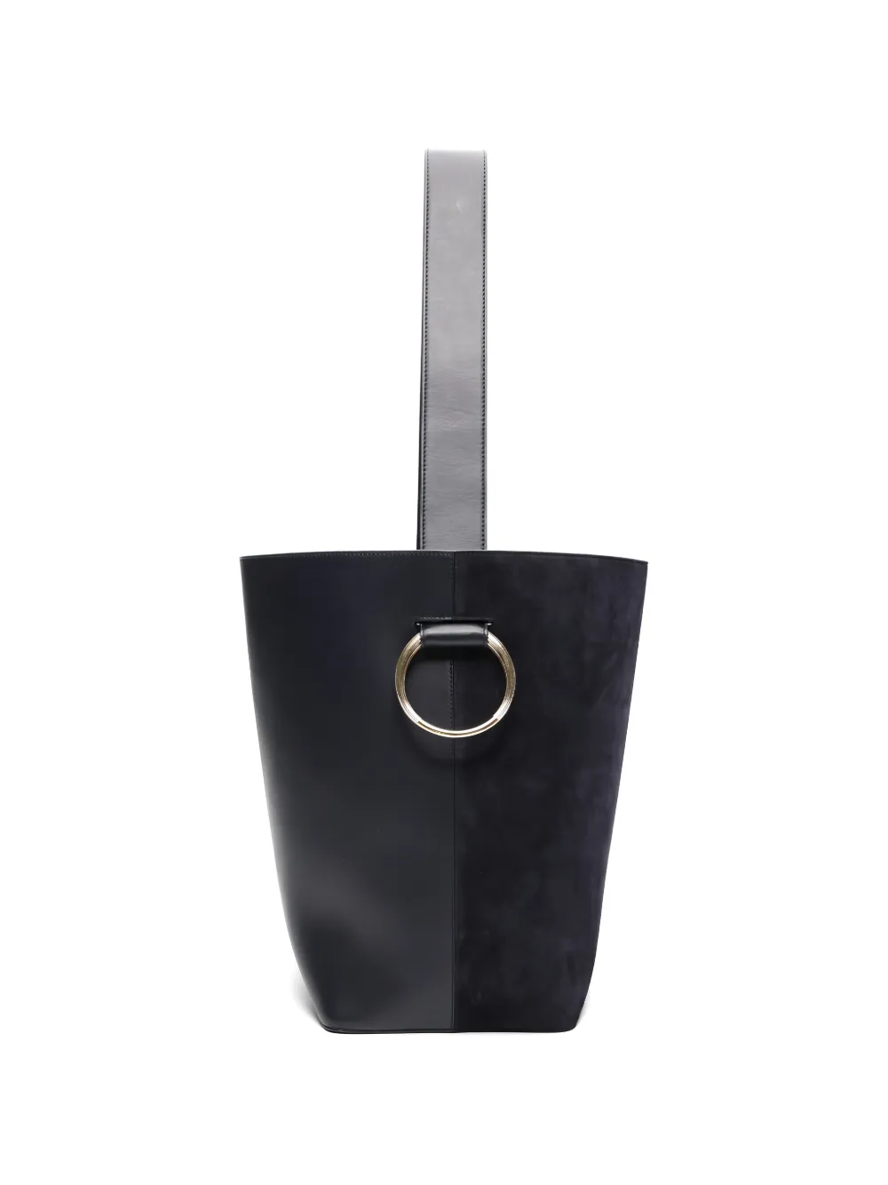 Victoria Beckham Dia ring-detail bucket bag - Blu